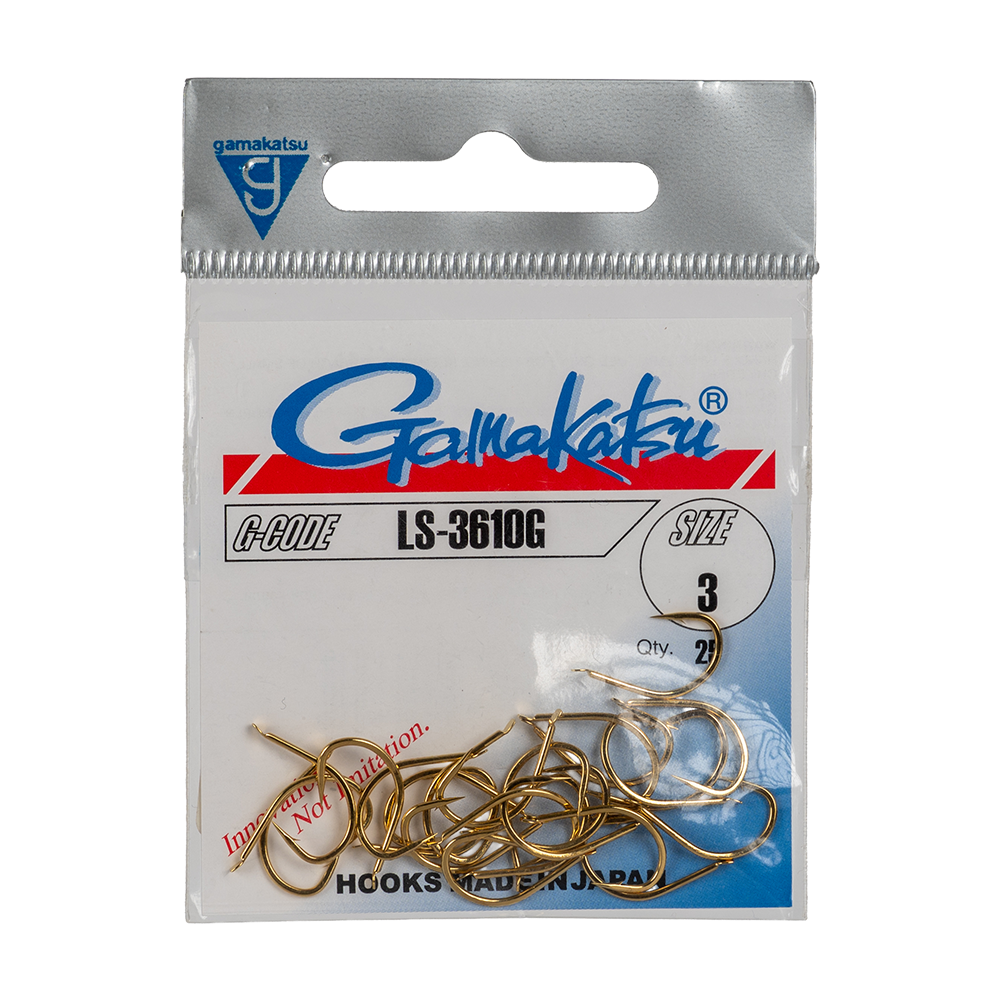 Крючок Gamakatsu Hook LS-3610G Gold №03. Фото №1