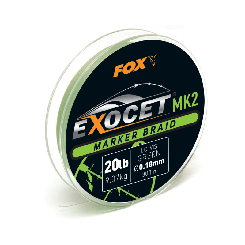 Exoset MK2 Spod & Marker Braid - 0.18mm/20lb 300m MARKER - GREEN плетенка для маркера. Фото №2