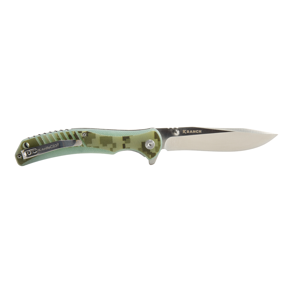 Нож складной Kranch C-237, клинок AUS8, рукоять G10 camo. Фото №4