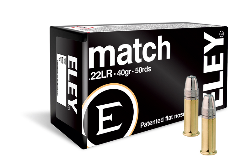 Патрон нарезной ELEY калибр 22 LR MATCH 2,59 гр. 40 grn. (в пачке 50 шт.) (в коробке 5000 шт). Фото №1