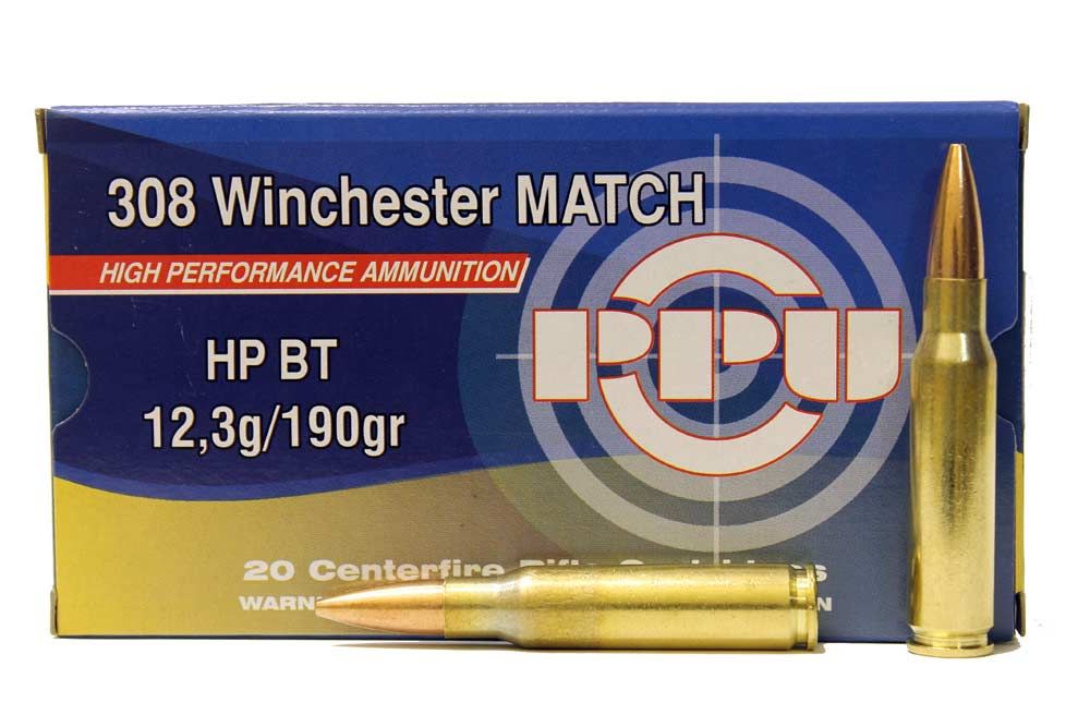 Патрон нарезной PARTIZAN PPU калибр 308 WIN MATCH HPBT 11,34 гр. (в пачке 20 шт.). Фото №2 Патрон нарезной PARTIZAN PPU калибр 308 WIN MATCH HPBT 11,34 гр. (в пачке 20 шт.). Фото №2