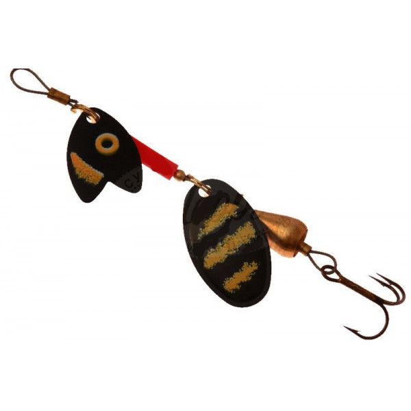 Блесна вращающаяся Mepps TANDEM TROUT, 1, Black/Yellow. Фото №1