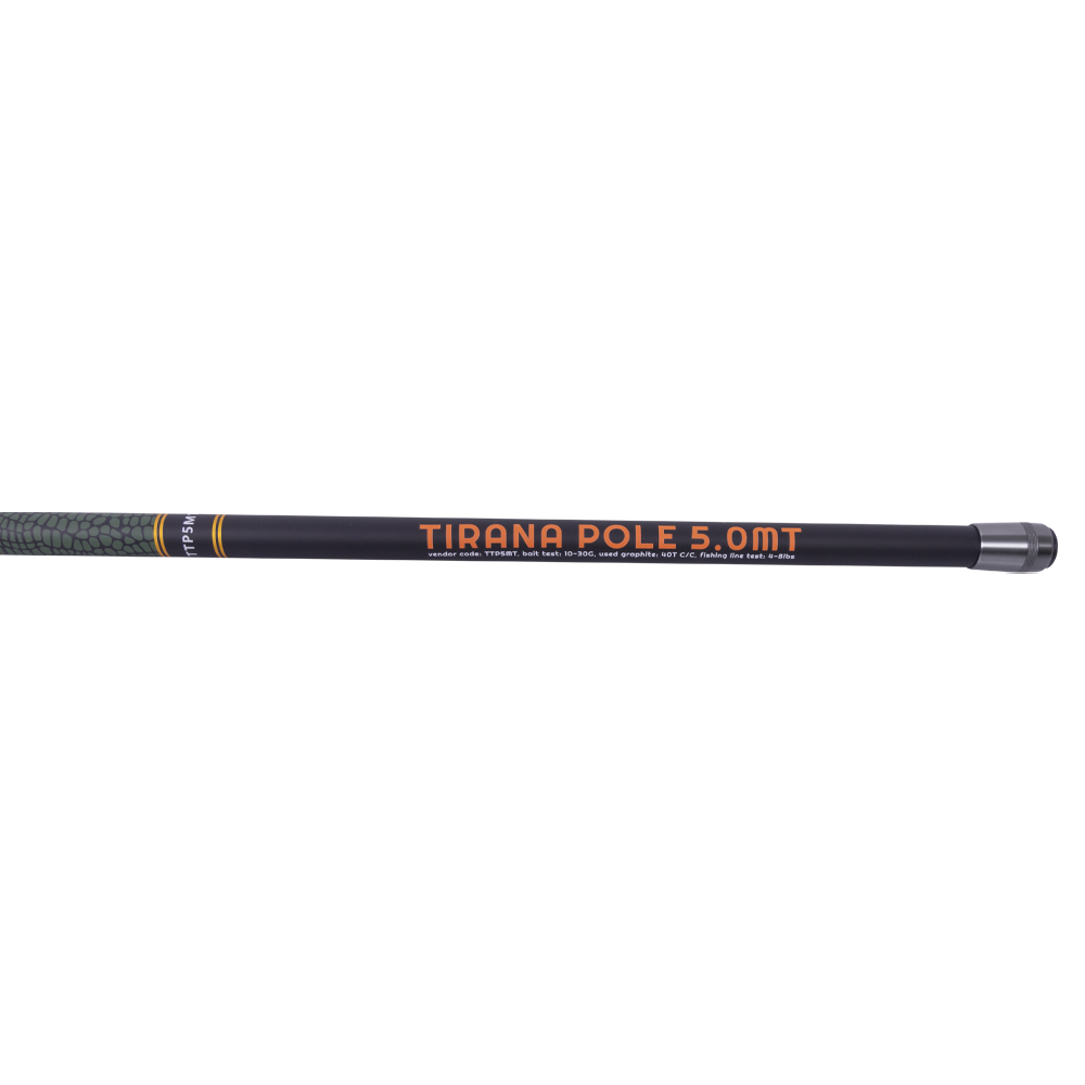 Удилище Tirana Tele Pole 5м (40T,b/test 10-30g, fl/test 4-8 lbs). Фото №4