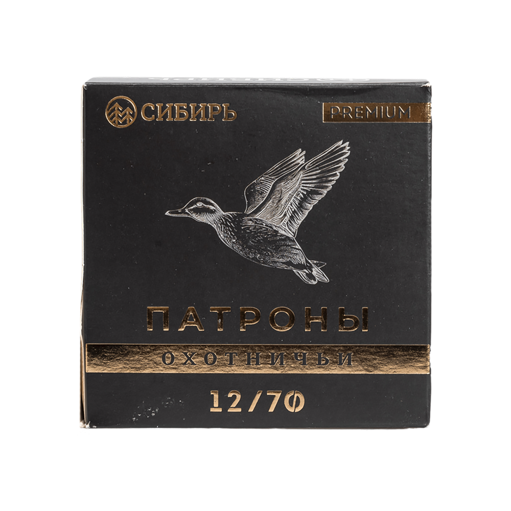 Патрон СИБИРЬ PREMIUM 12/70 охотничий дробовой 34г №00  (пачка 25 шт) (в коробке 250шт). Фото №5