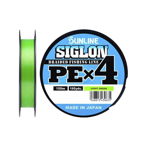 Шнур Sunline SIGLON PE×4 150M(Light Green) #1.2/20LB. Фото №1