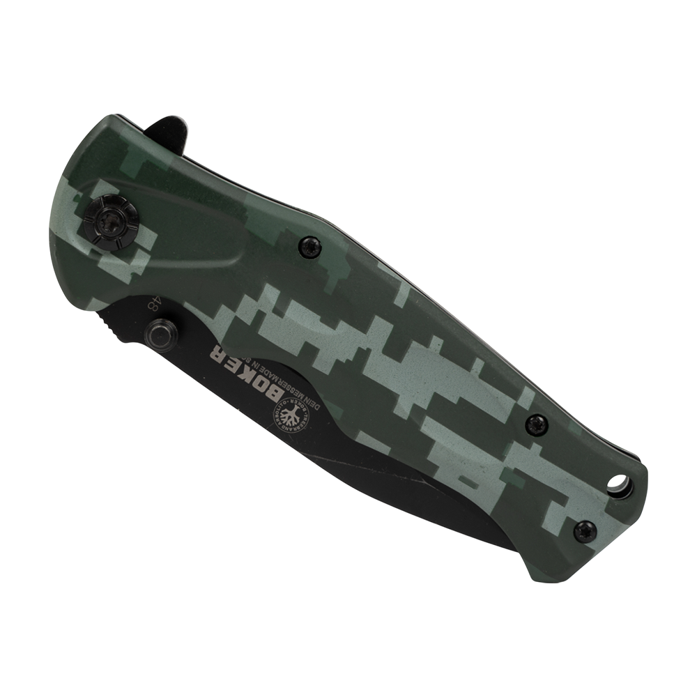 Нож складной "Boker" В048, клинок 420, рукоять металл G10 (Ярхант). Фото №1