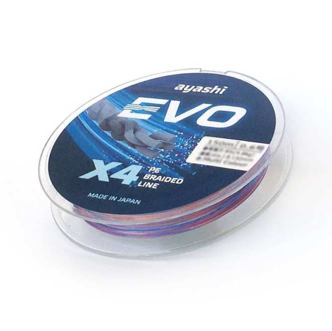 Плетеный шнур Ayashi EVO-X4 (multi) d-0,171mm. Фото №2