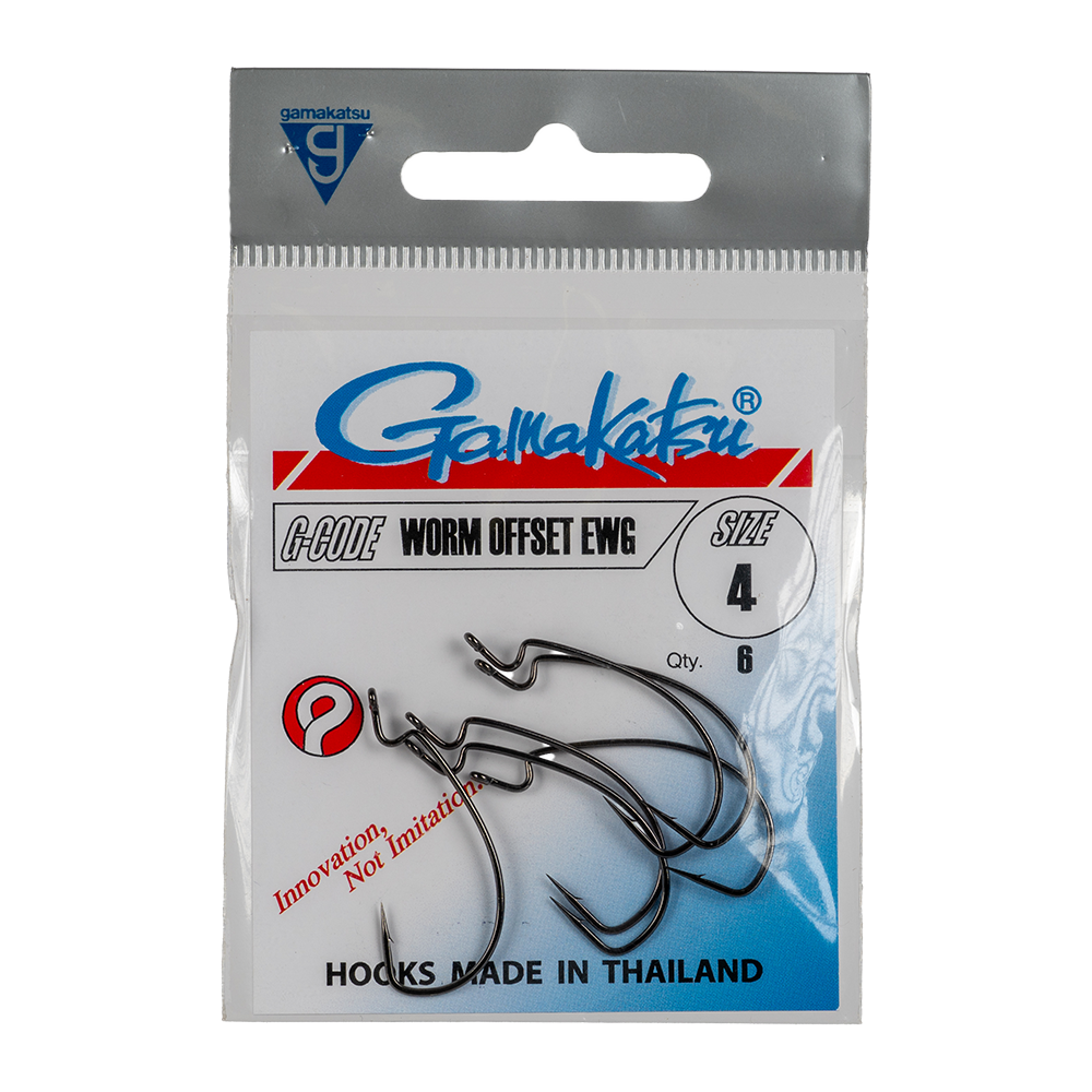 Крючок GAMAKATSU Worm Offset Ewg NS №4 . Фото №1