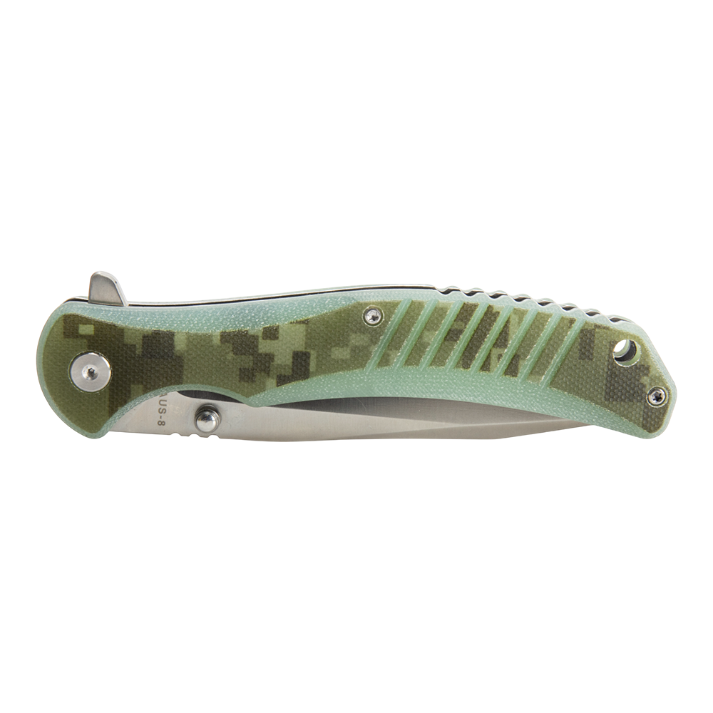 Нож складной Kranch C-237, клинок AUS8, рукоять G10 camo. Фото №2
