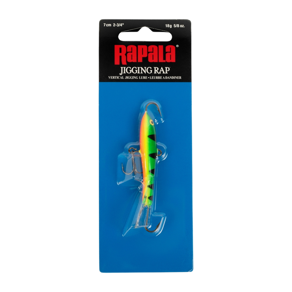 Балансир Rapala Jigging Rap 70мм, 18гр, цвет (GLP) с тройником. Фото №1