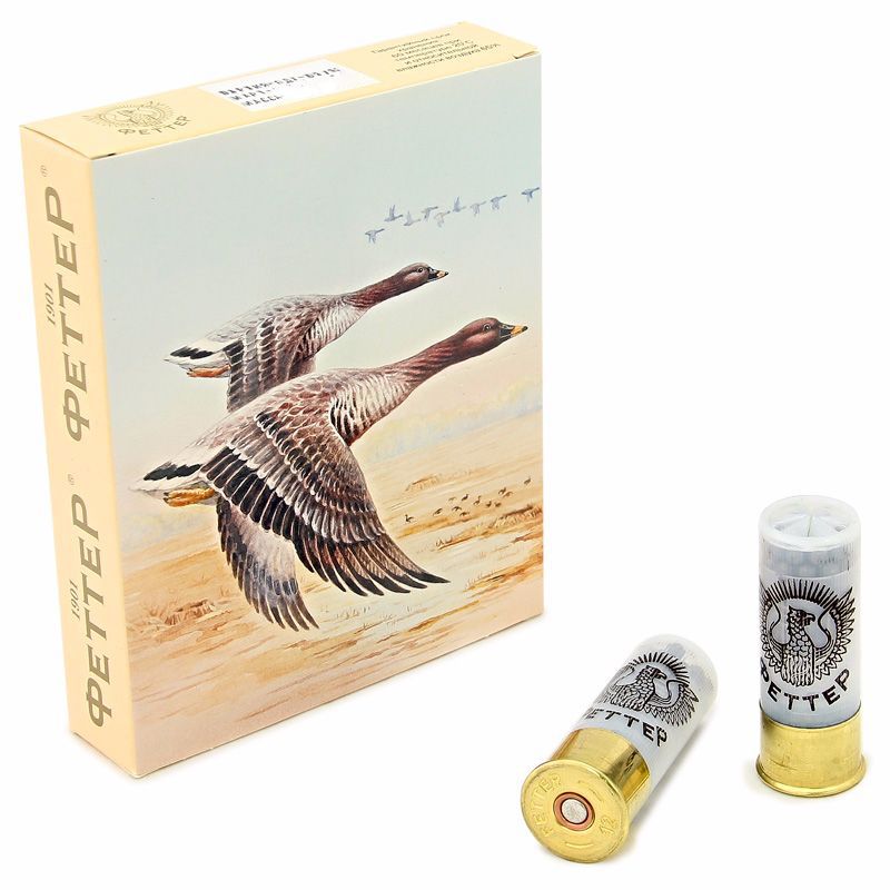 Патрон ФЕТТЕР ТЕМАТИЧЕСКИЙ (Утка) 12/70 дробь №6 34гр. (в коробке 10 шт). Фото №1 Патрон ФЕТТЕР ТЕМАТИЧЕСКИЙ (Утка) 12/70 дробь №6 34гр. (в коробке 10 шт). Фото №1