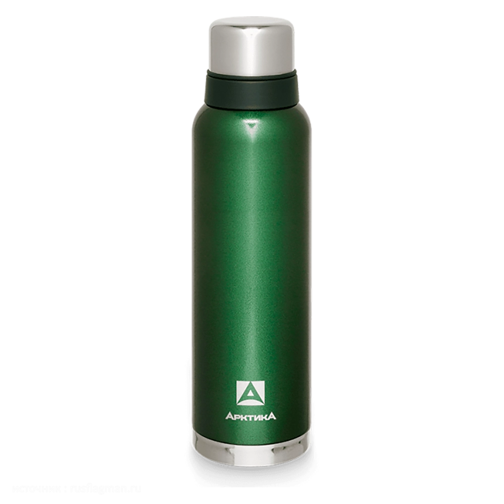 Термос "Арктика" бытовой, вакуумный (для напитков), 1600 мл, (зелёный). Фото №2
