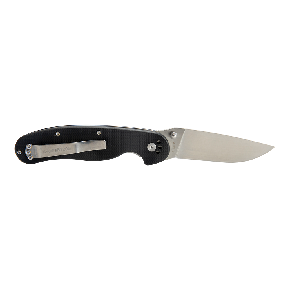 Нож складной Kranch B-120S, клинок AUS8, рукоять G10 black. Фото №4