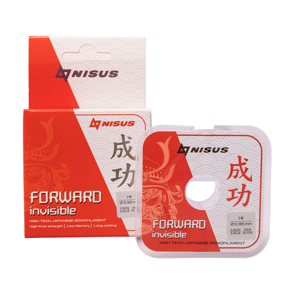 Леска Nisus Forward Invisible 0,165mm/100m Nylon (N-FI-0165-100) . Фото №1