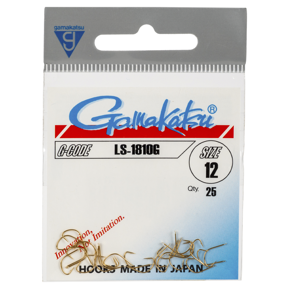 Крючок Gamakatsu Hook LS-1810G Gold №12. Фото №1