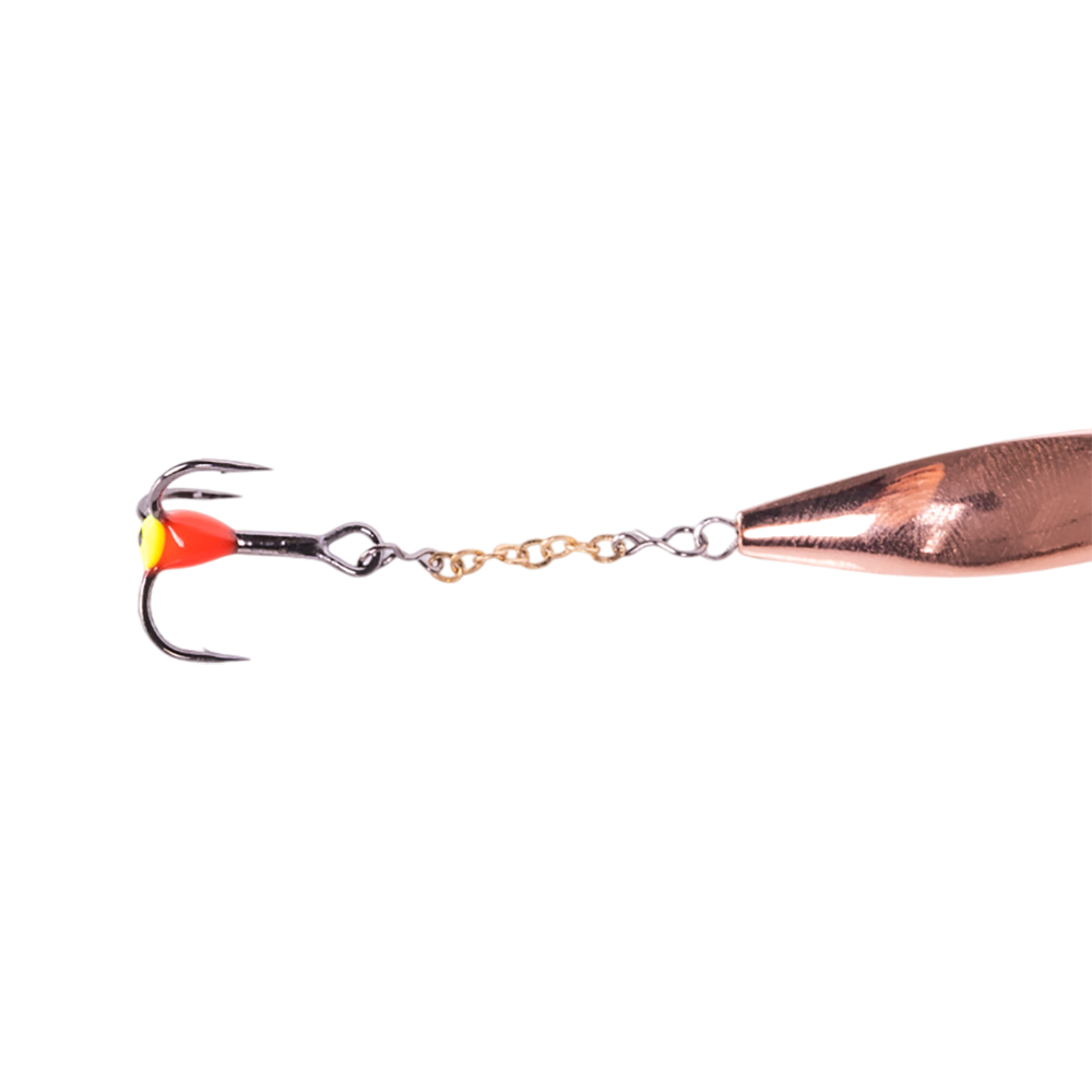 Блесна Lucky John DOUBLE BLADE 65мм, 8гр, цвет (CS) цепочка-тройник. Фото №2