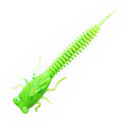 Приманка силиконовая Fanatik Larva 3" 75мм, (6шт. упак.) цвет 020. Фото №2
