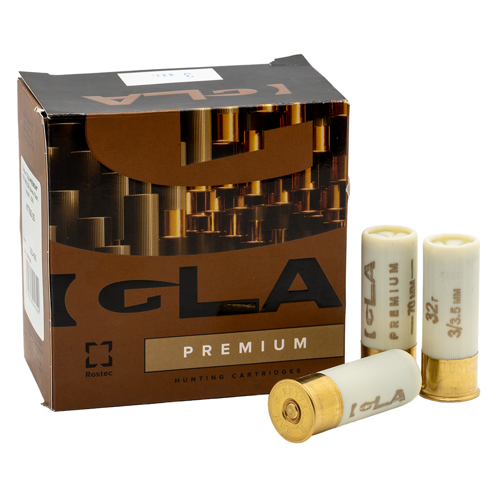 Патрон "IGLA-PREMIUM" 12/70 №3 32г (пачка 25шт, короб., 250). Фото №6