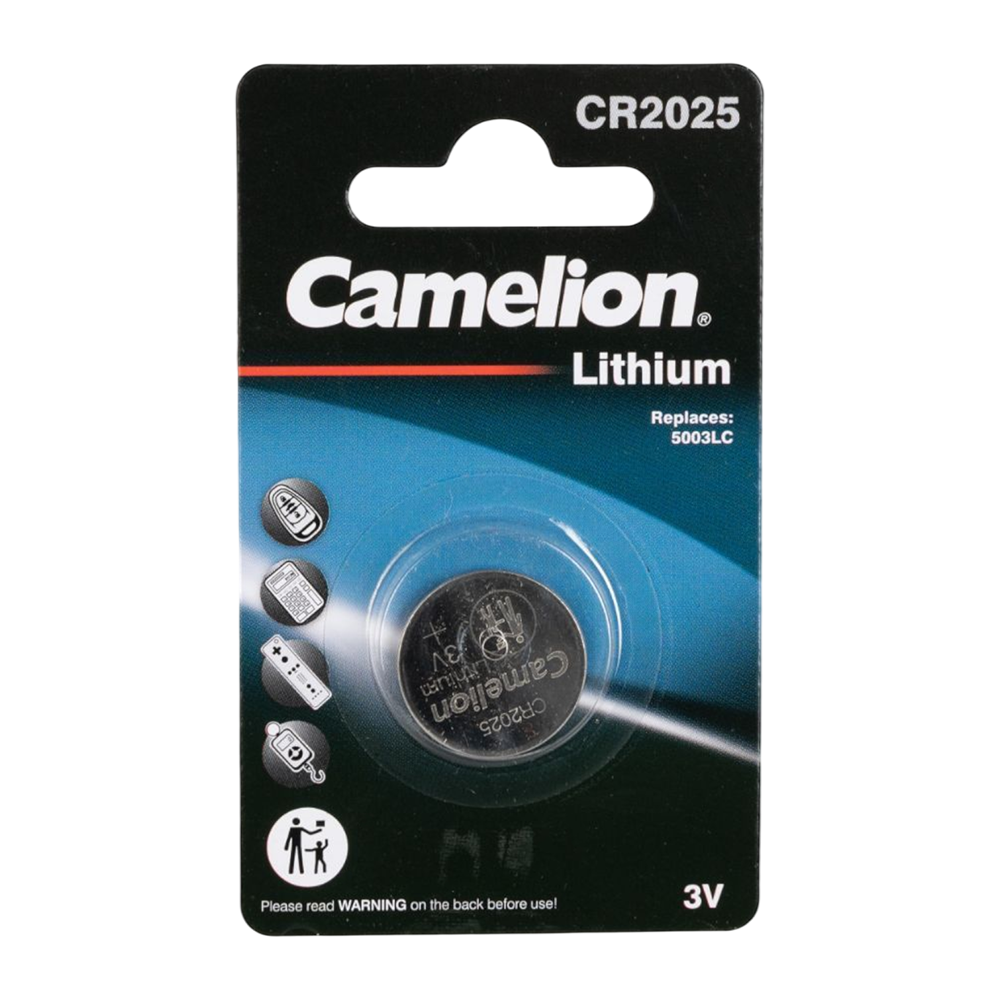 Батарейка литиевая Camelion CR2025 BL-1 (CR2025-BP1, батарейка литиевая,3V). Фото №1