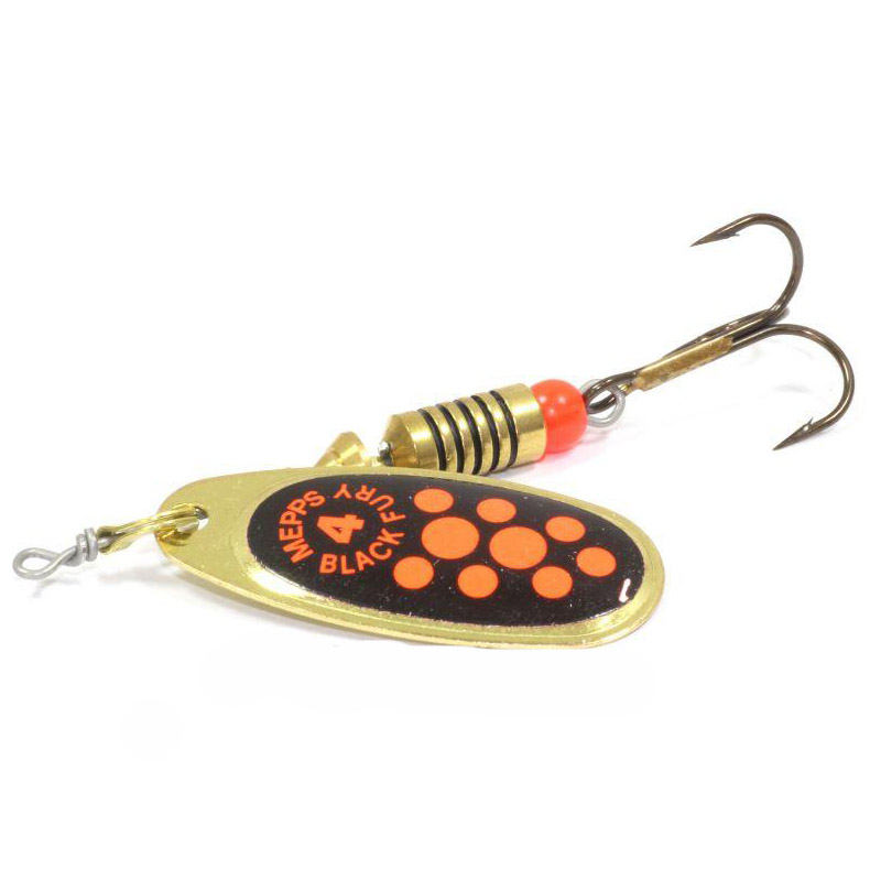 Блесна вращающаяся Mepps BLACK FURY 4 Gold/orange. Фото №1