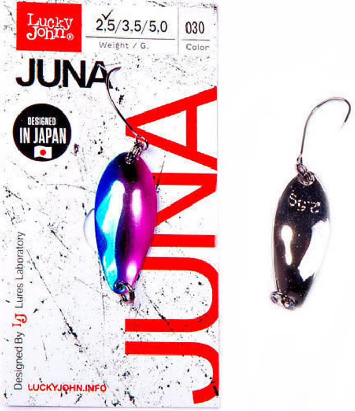 Блесна колеблющаяся Lucky John Juna 33мм, 3,5гр, цвет (030). Фото №2