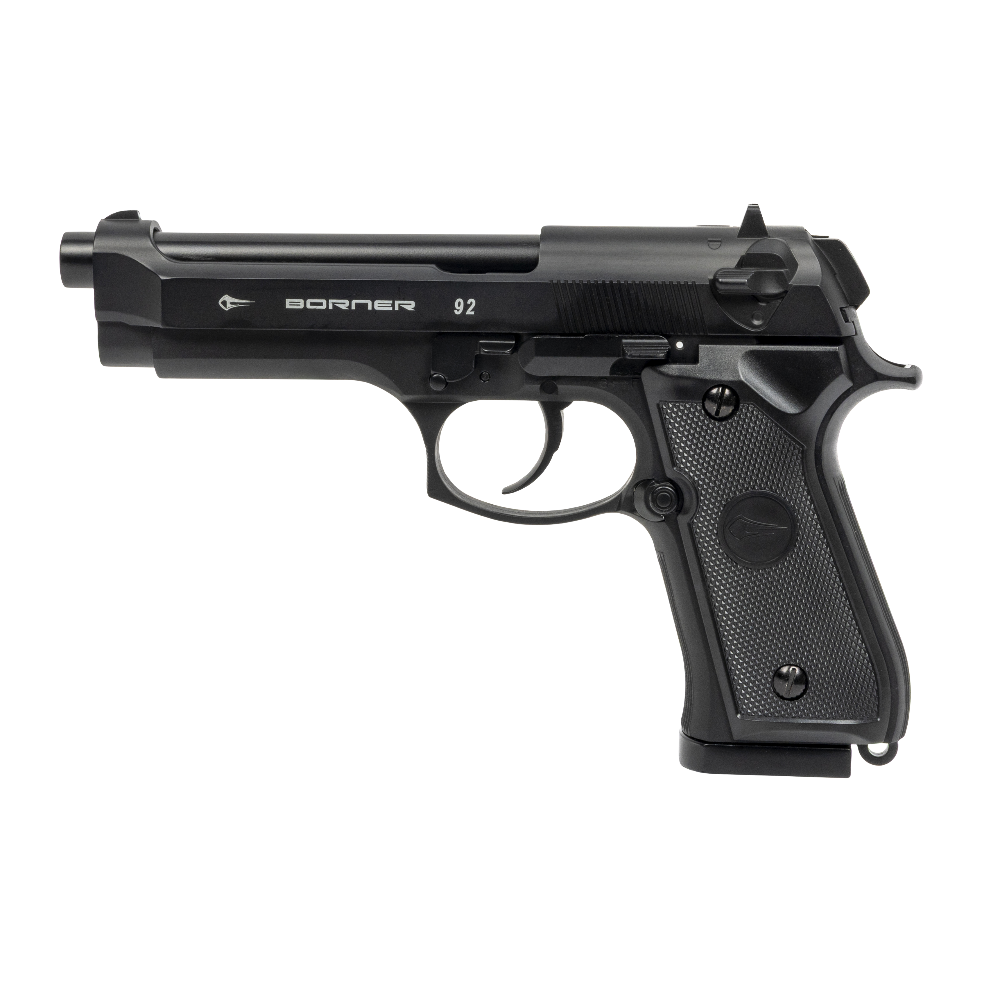 Пистолет пневматический BORNER 92 Blowback (Beretta), калибр 4,5 мм/pellets