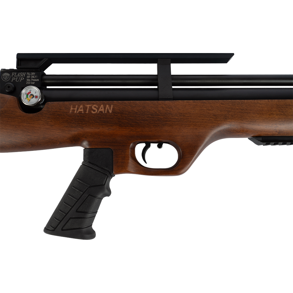Винтовка пневматическая Hatsan FLASHPUP, калибр 6.35, 3 Дж (РСР, дерево). Фото №3