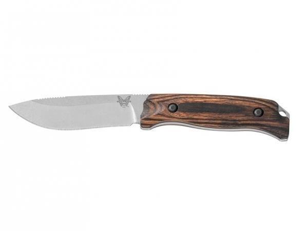 Нож Benchmade 15007 SADDLE MOUNTAIN HUNTER c фикс. лезвием, рукоять дерево. Фото №2