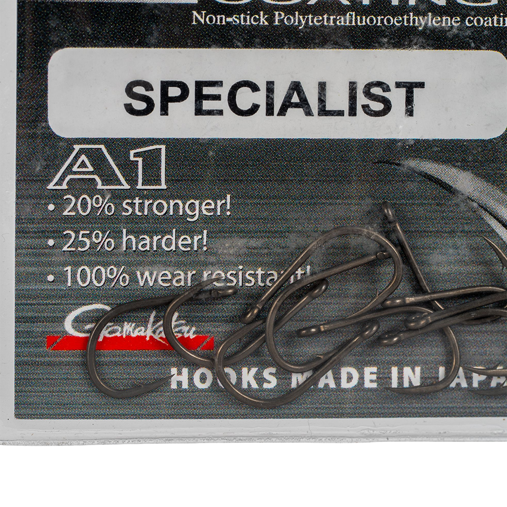 Крючок Gamakatsu Hook A1 G-CARP Specialist PTFE №06. Фото №2