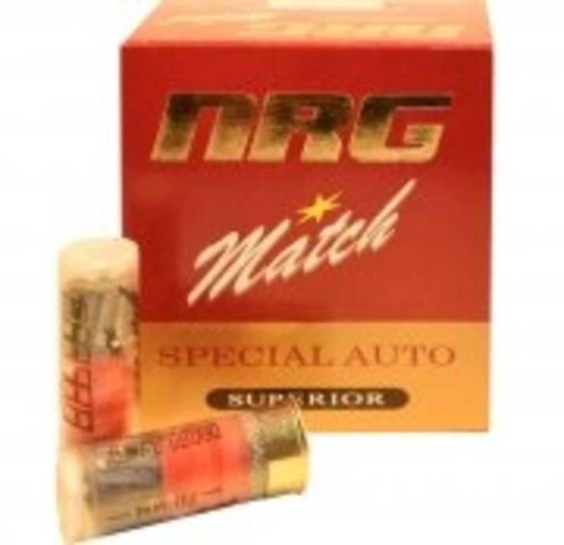 Патроны охотничьи калибра АЗОТ 12/70  NRG Match с пулей Шеддит (пачка 10 шт.) (в коробке 250 шт.)