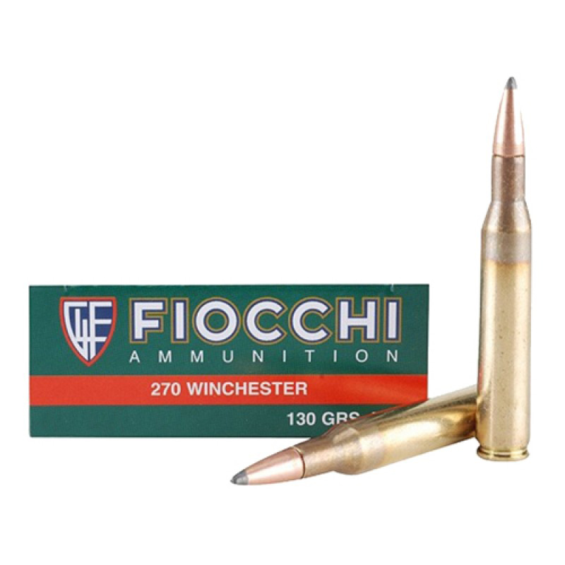 Патрон нарезной FIOCCHI калибр 270 WIN SST 150 grn. (в пачке 20 шт.). Фото №1