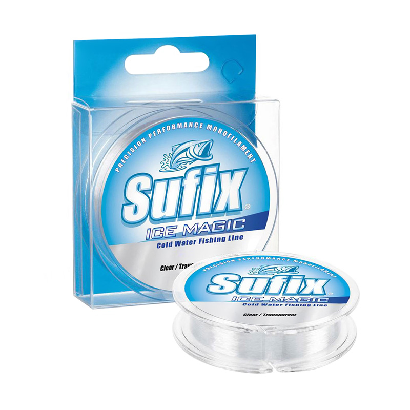Леска зимняя Sufix Ice Magic x12 прозрачная 30м 0.085мм 0,9кг (10210100/180712/0031061, КИТАЙ). Фото №2