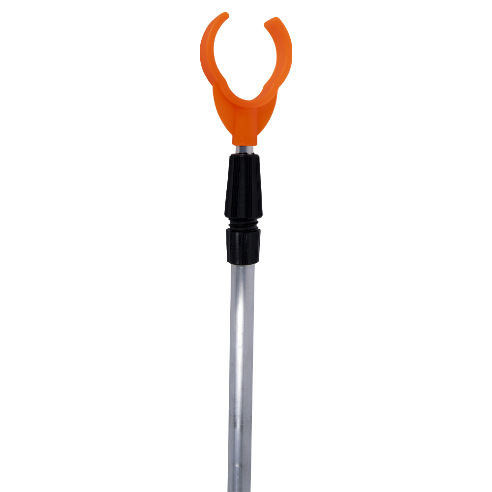 Стойка для удилищ Tirana телескопическая 1500мм, U образный оранжевый рогач (алюминиевая). Фото №2