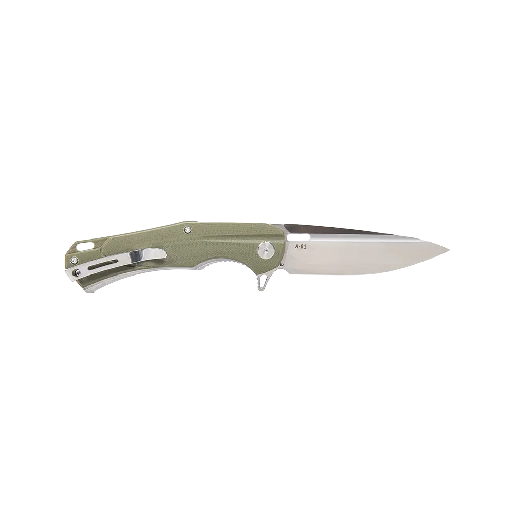 Нож складной Кизляр А-01, клинок D2, рукоять G10, зеленый. Фото №2