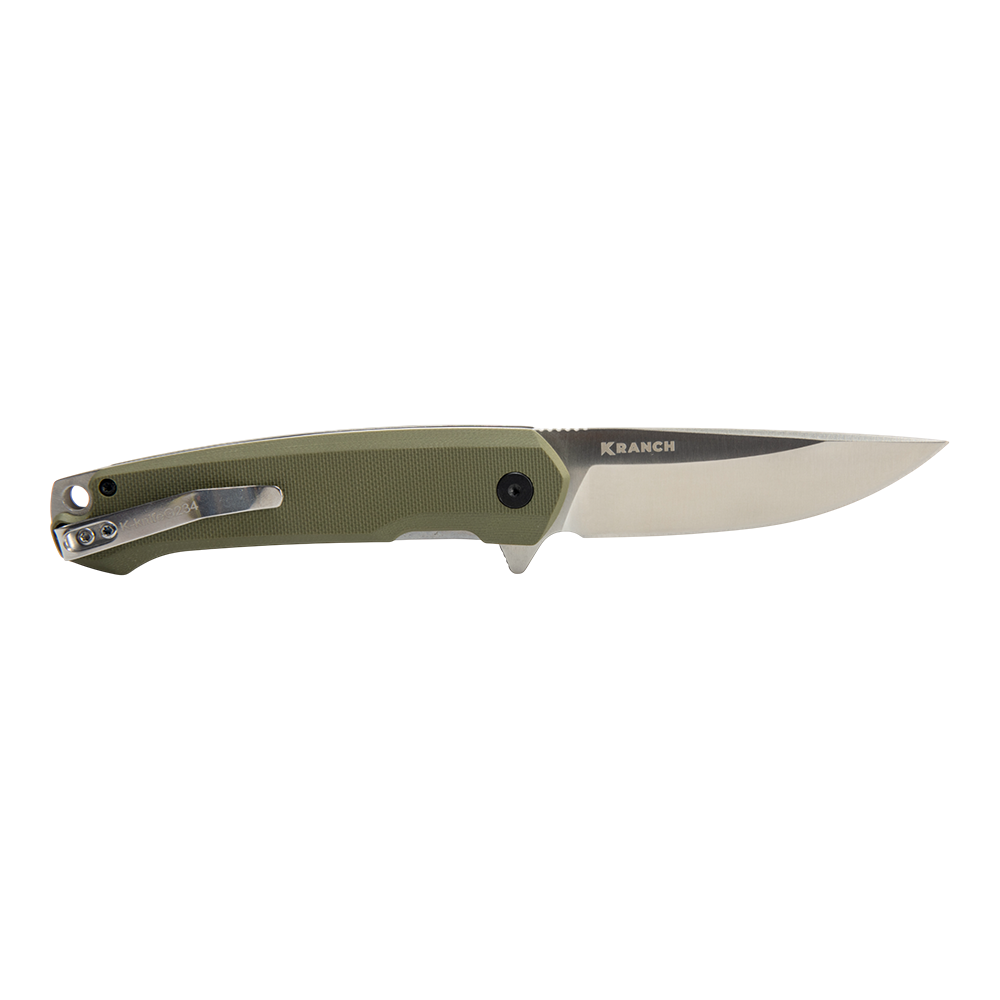 Нож складной Kranch G-234, клинок AUS8, рукоять G10 green. Фото №4