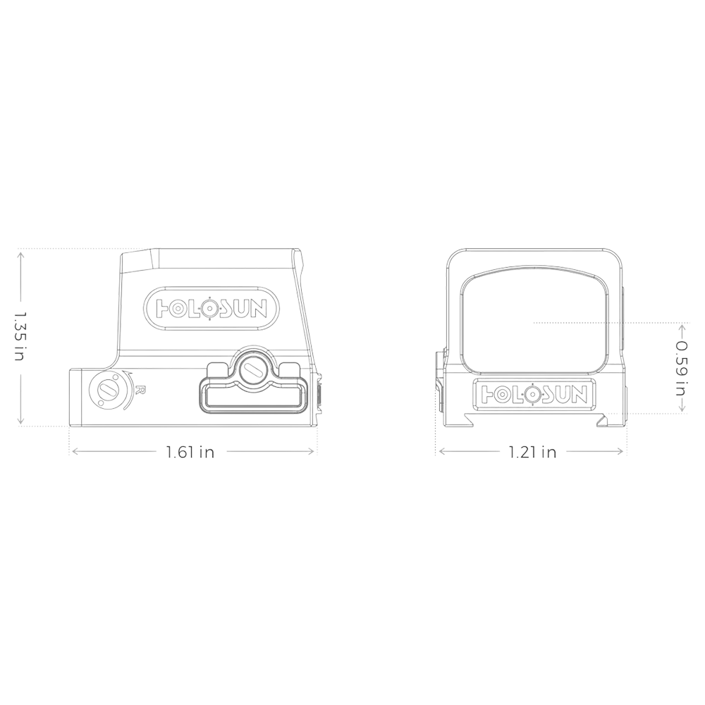 Коллиматор Holosun ELITE HE509T-GR X2, закрытого типа, на пистолетный затвор (кронштейн RMR - в комплект не входит. Фото №4 Коллиматор Holosun ELITE HE509T-GR X2, закрытого типа, на пистолетный затвор (кронштейн RMR - в комплект не входит. Фото №4