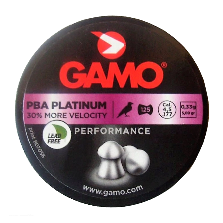 Пуля пневматическая "Gamo PBA Platinum", калибр 4,5 мм., (125 шт.) (в коробке 24 банки). Фото №2