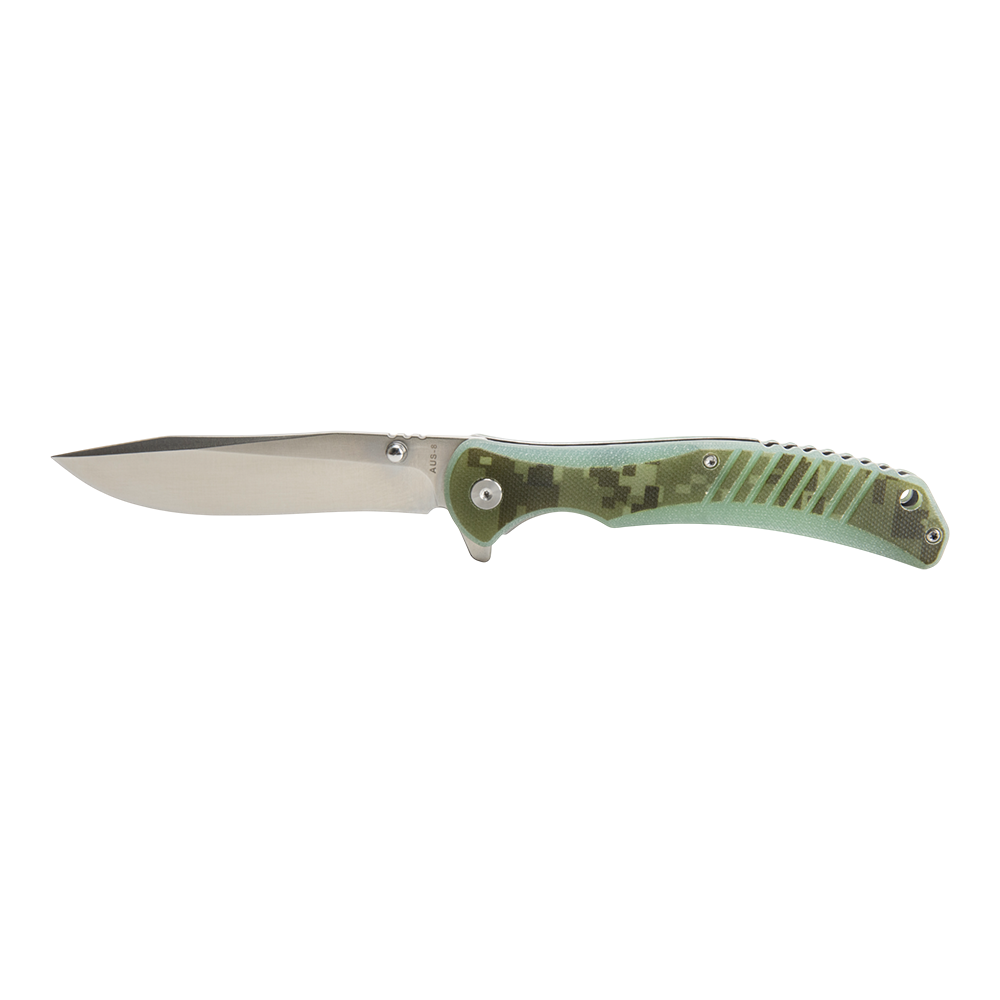 Нож складной Kranch C-237, клинок AUS8, рукоять G10 camo. Фото №1