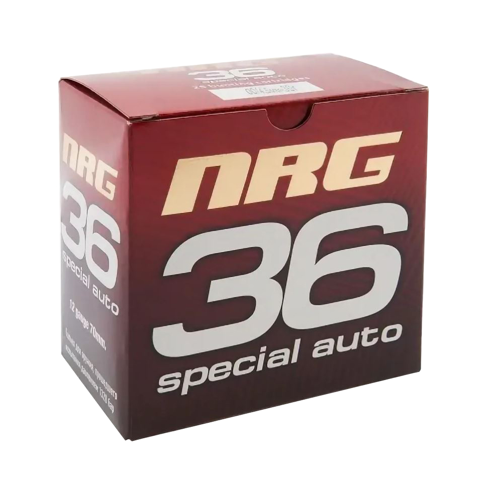 Патрон АЗОТ 12/70 NRG Auto 36г, №1 (в пачке 25 шт) (в коробке 250 шт.). Фото №1