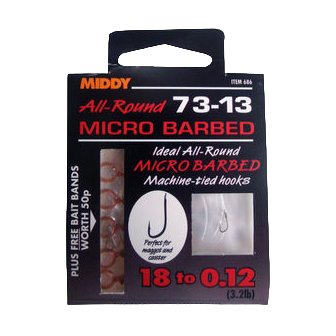 MIDDY Silver Fish 20 to 0.10 (уп 9шт)  Крючок с поводком . Фото №2