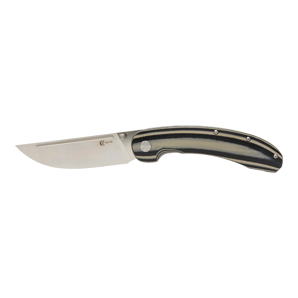 Нож складной МС "Тунгус" сталь VG-10, рукоять G10 (черно-серая). Фото №2