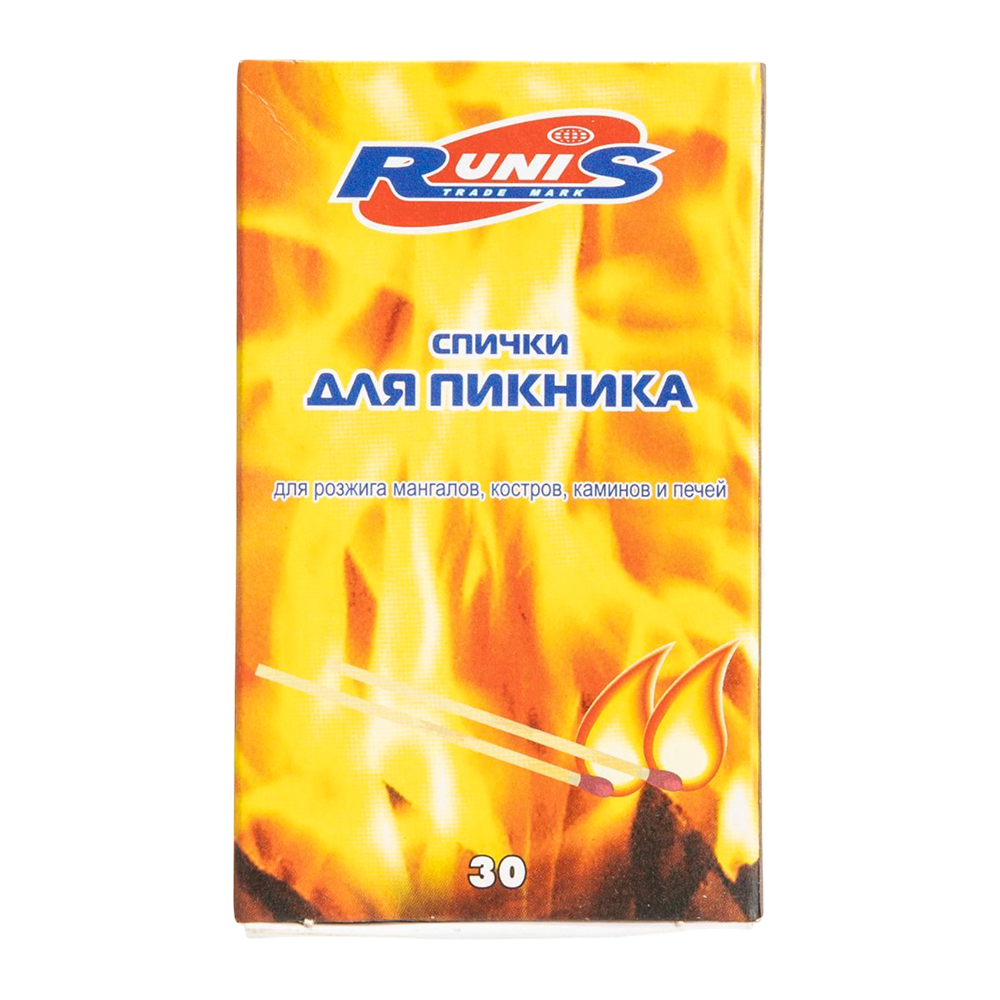 Спички "RUNIS" для пикника (30шт). Фото №1