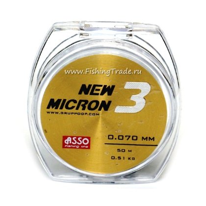 Леска Asso New Micron 3 0,173мм 50м. Фото №1