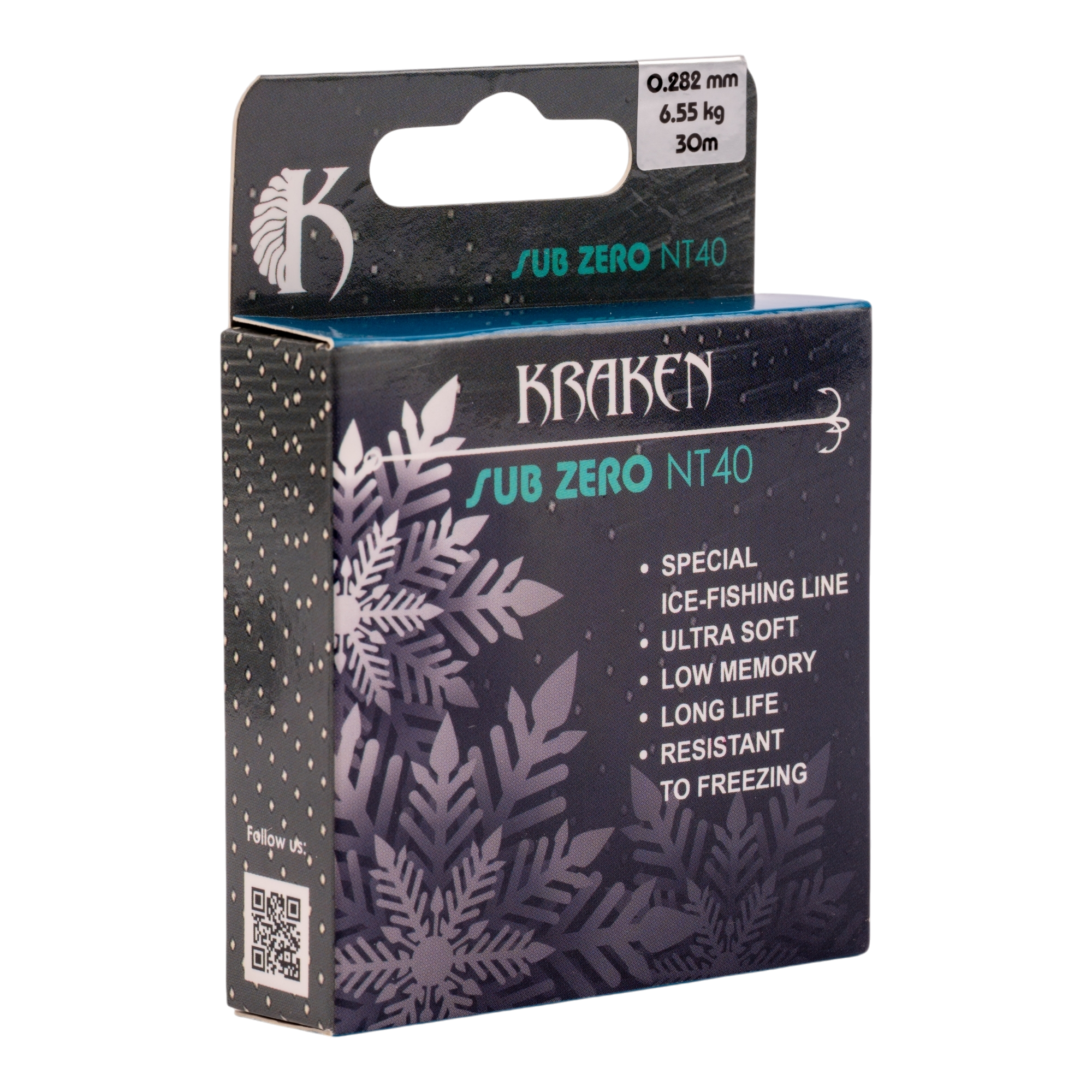 Леска зимняя Kraken Sub Zero NT40 30m 0,282mm 6.55kg