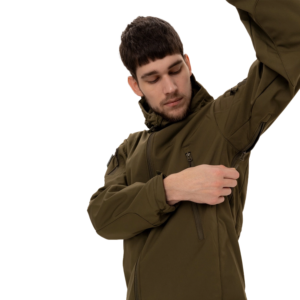 Куртка Remington Shark skin soft shell jacket Army Green р. 3XL. Фото №8