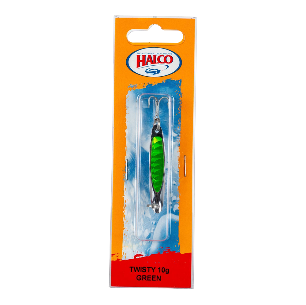 Блесна колеблющаяся Halco TWISTY, 10г, Green. Фото №1