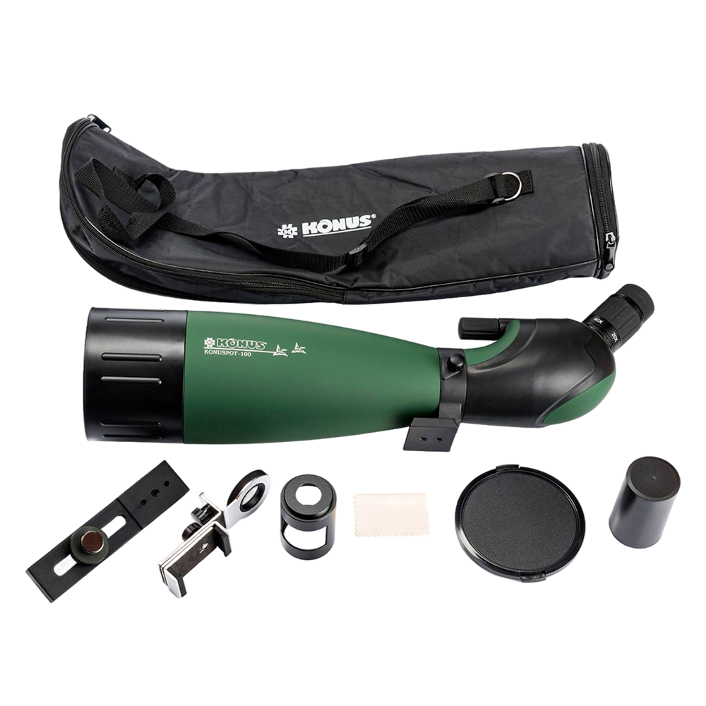 Зрительная труба Konus Konuspot-100 20-60X100mm, наклонный окуляр, чехол. Фото №1 Зрительная труба Konus Konuspot-100 20-60X100mm, наклонный окуляр, чехол. Фото №1