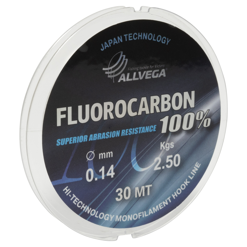 Леска ALLVEGA "FX FLUOROCARBON 100%" 0.14мм (30м) (2,50кг) (LFX3014). Фото №2