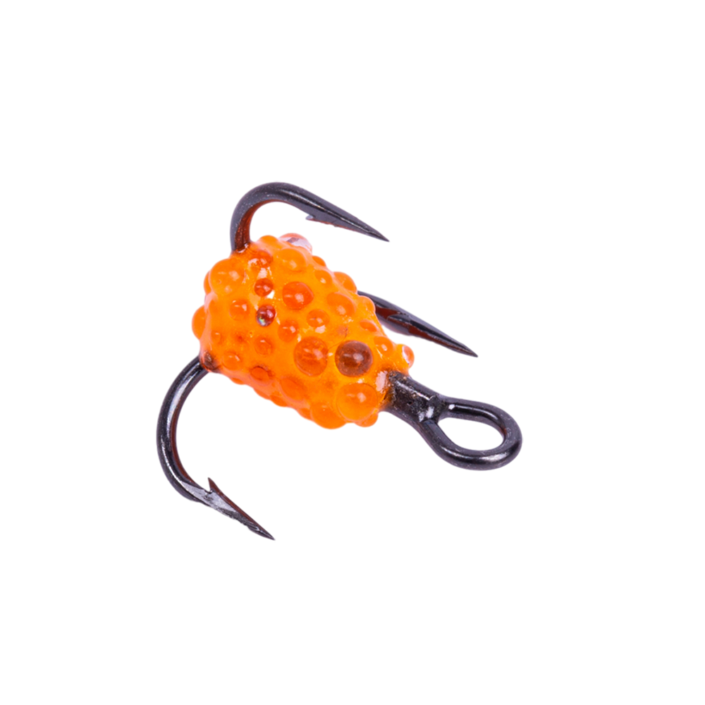 Тройник MAᗥFISH Caviar №08 цвет 881F - Orange. Фото №2