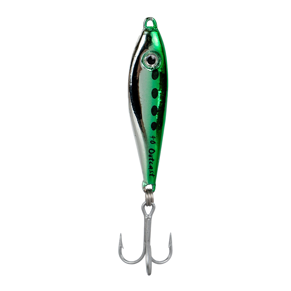 Блесна колеблющаяся Halco OUTCAST, 40г, GREEN. Фото №3